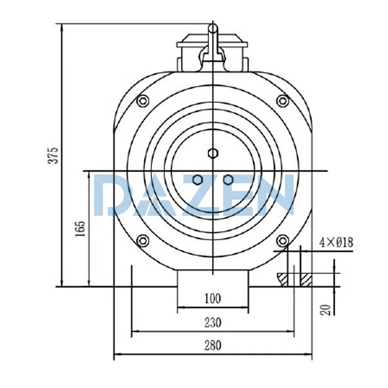 MONADRIVE MONA200 MRL Permanent Magnet Synchronous Gearless Traction Machine Elevator Motor
