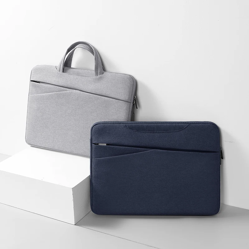 BUBM 13 14 15 Inch Factory Price Waterproof Slanting Front Pocket Laptop Sleeve  Large Capacity Business Laptop Bags