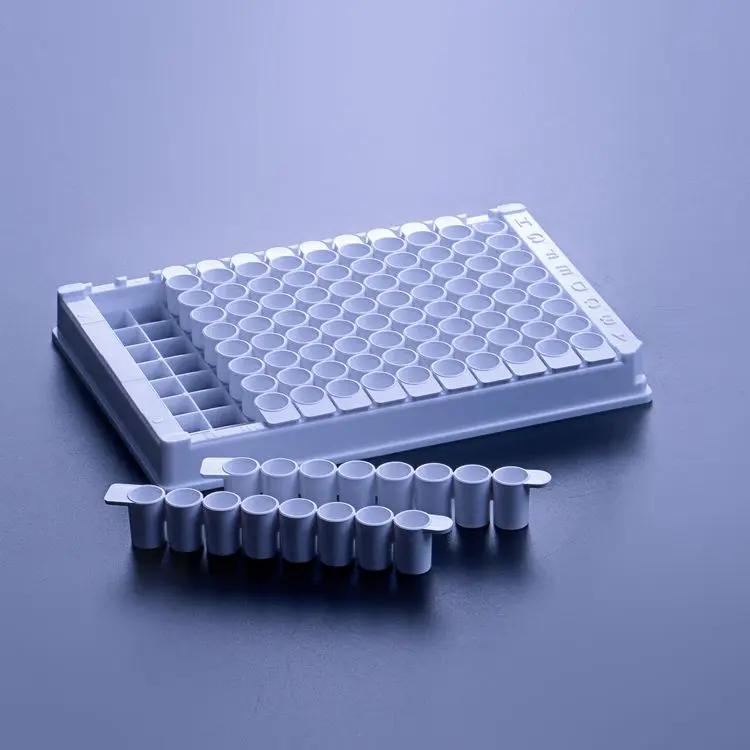 Sterile Detachable Plastic Reaction Plate 96 Well  TC treated Cell Culture Plate ELISA Plate