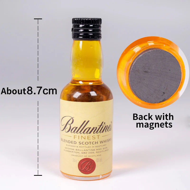 Dollhouse Miniature Accessories Mini Wine Bottle Simulation Drinks Model Toys For Cake Topper Doll House Decoration