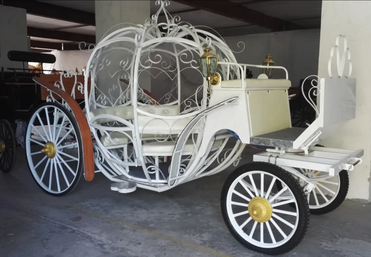 Pumpkin  cinderella victorian wedding  horse drawn carriage for sale