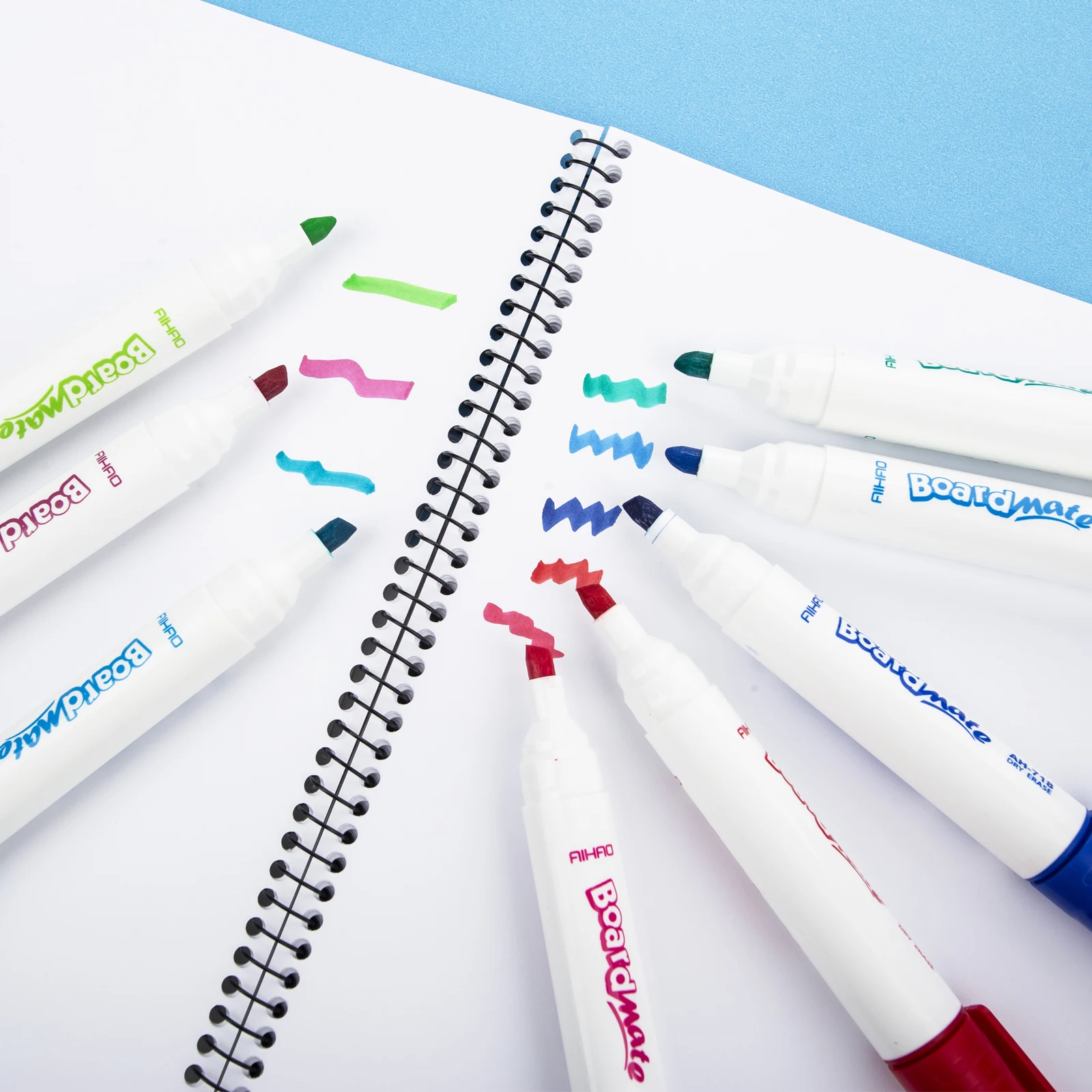 Colored White Board Marker Pens Cartridge Chisel 48 Colors Fine Tip Water Color Base for Children