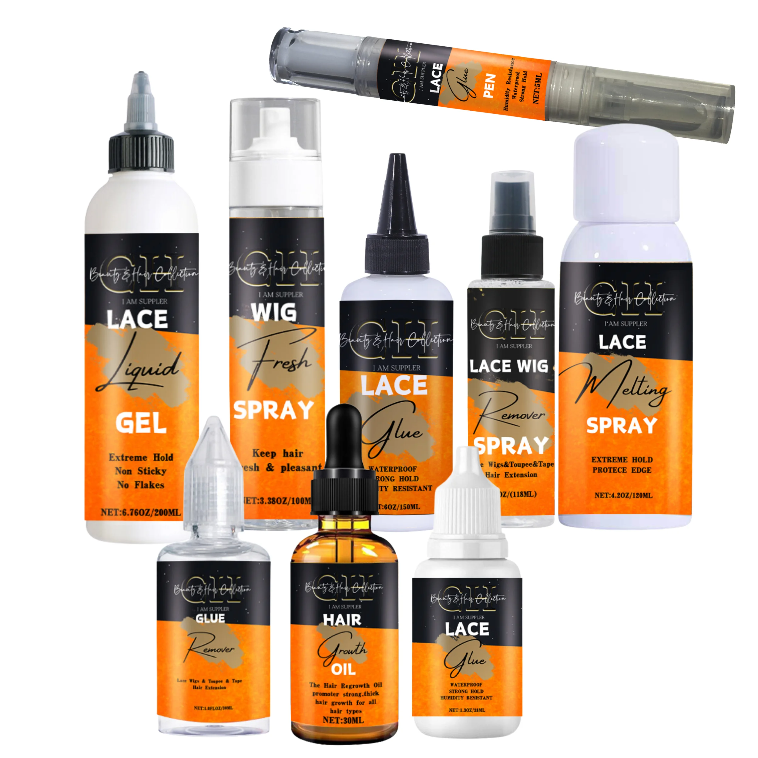 Customizable Private Label Wig Glue Gel Wholesale 200ml Private Label Lace Glue Liquid