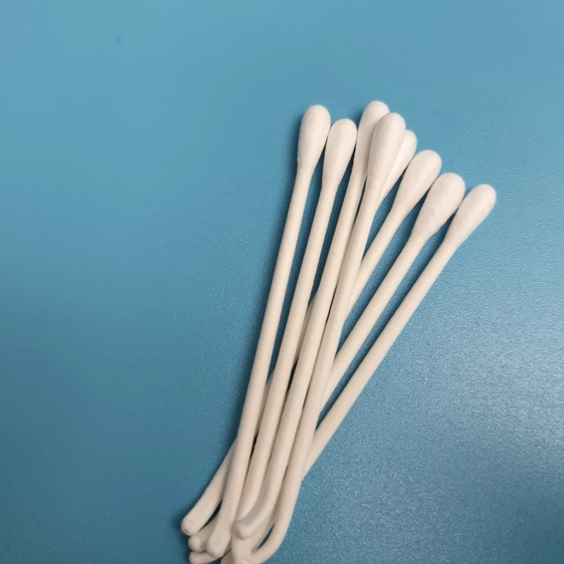 100pcs Disposable Paper Stick Ear Cleaning Cotton Swab Qtips With Hook