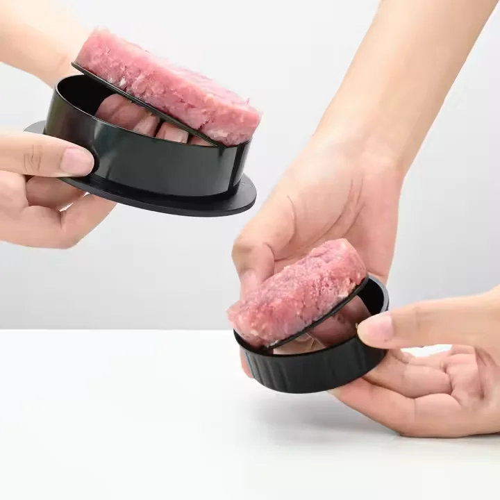 kitchen tools gadgets 3-in-1 Burger Extrusion Molding Machine Meat Press Tool Burger Patty Mold with 100pcs Patty Wax Paper