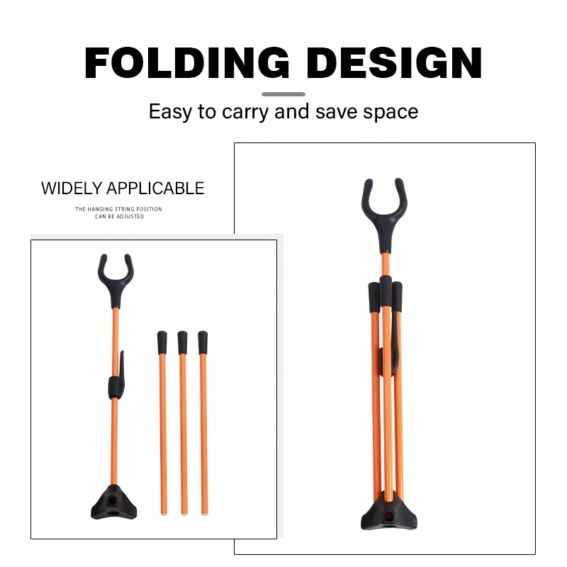 SPG Recurve Bow Stand Foldable Automatic Archery Longbow Compound Bow and Arrow Set Accessories Rack Legs Professional Holder