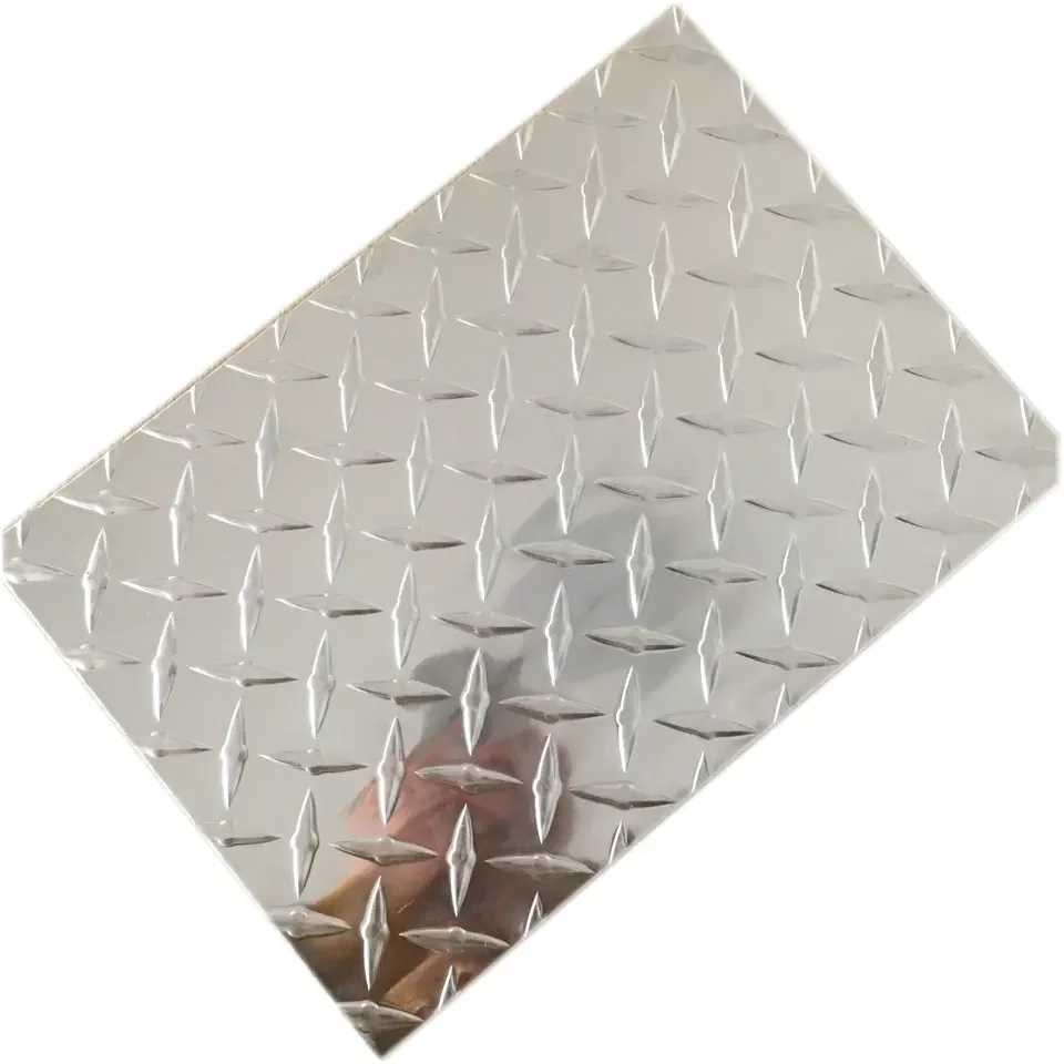 Custom Size 1001 1100 1005 3003 5052 5083 7075 Compass Aluminium Embossed Sheet