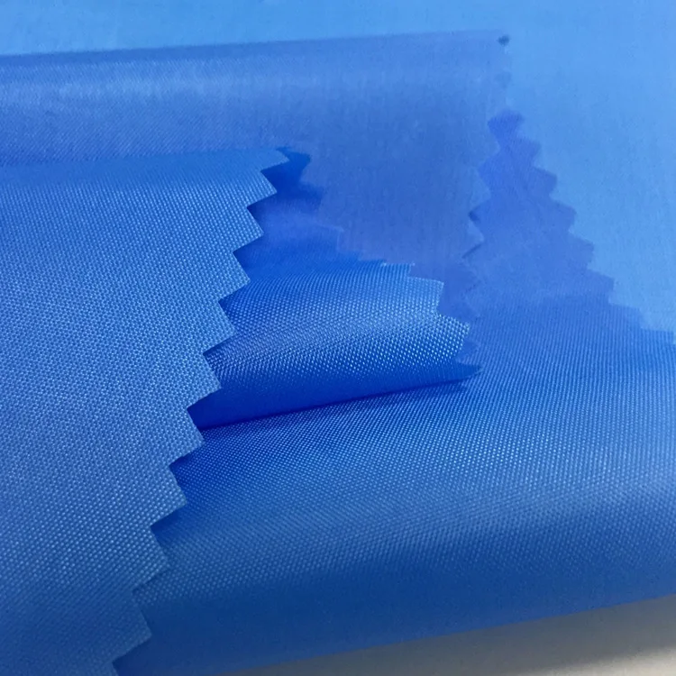 PU Coating 210T Waterproof 70 Denier Parachute Nylon Taffeta Textile Fabric for Jackets