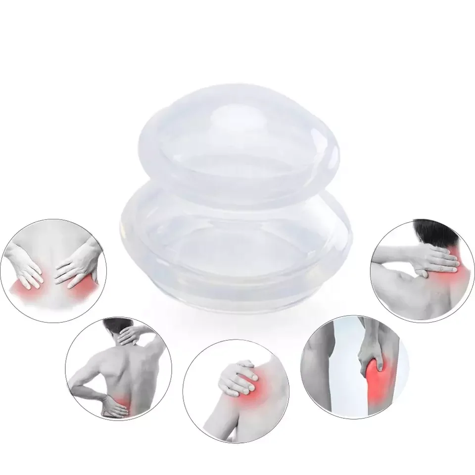 Professional Supplier Chinese Cupping Supplies Silicone Facial Massage Therapy Cupping Cups Set