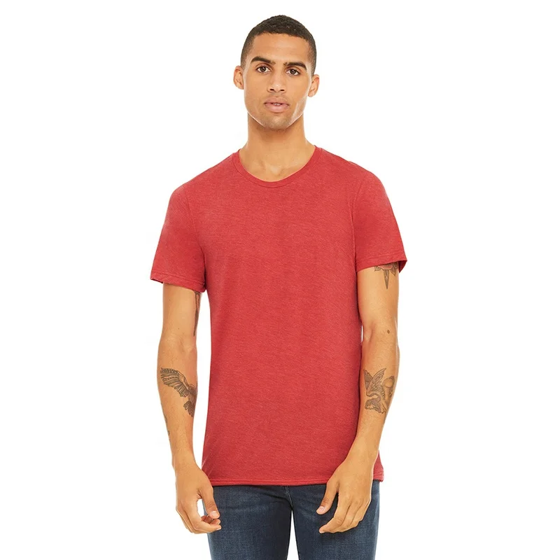 Men Gym 50% Polyester 25% Cotton 25% Rayon Blank Custom  T Shirt, Promotional Gift TCR Tshirts