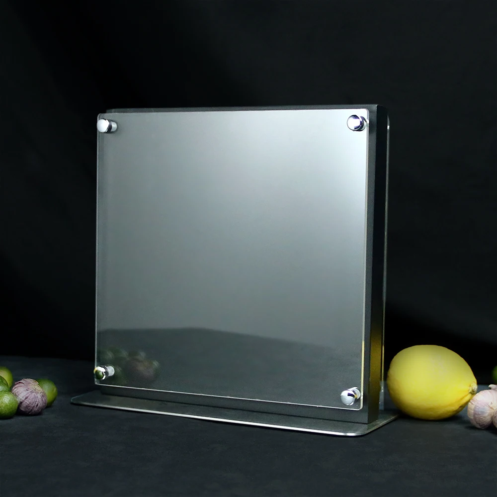Steel Base with Aciacia Magnetic Knife Holder Both Sides Black Block