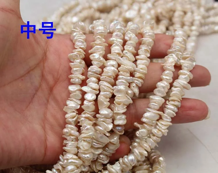 baroque shape Keshi Pearl Strand Natural Freshwater Pearl Strand for Jewelry Making