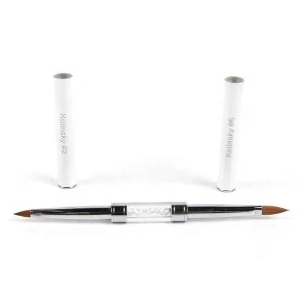 
Double ended Kolinsky Sable Hair Polygel Brush Acrylic Nail Brush 