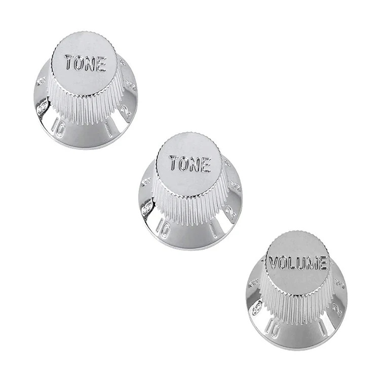 1 Volume 2 Tone Top Hat Knobs Speed Volume Tone AMP Effect Pedal Control Knobs ST Guitar Knobs for Guitar Bass