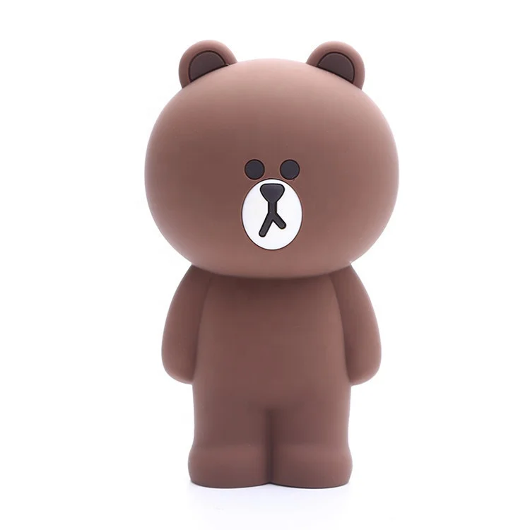 BUTRADE Cute Animal stationery case Wholesale Bear PEN CASE Kids Cartoon silicone pencil case manufacturer