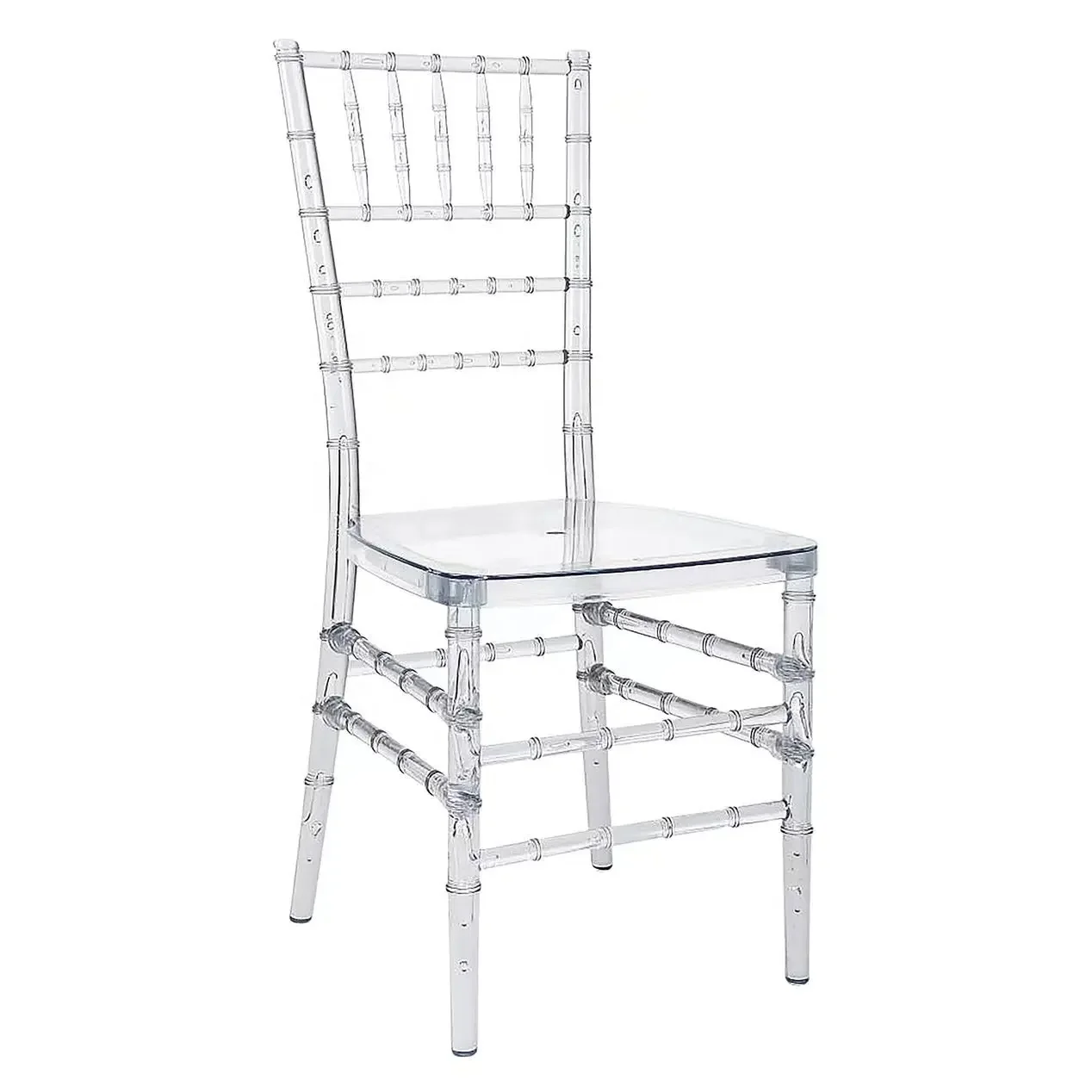 plastic clear banquet ghost acrylic transparent chiavari wedding dining chair for event