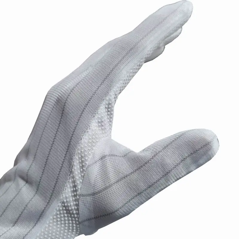 Yulan CTA12 Nylon PVC Polka Dot Gloves, Clean room Electronics Industrial Anti-static Gloves Good Quality ESD Dotted Gloves