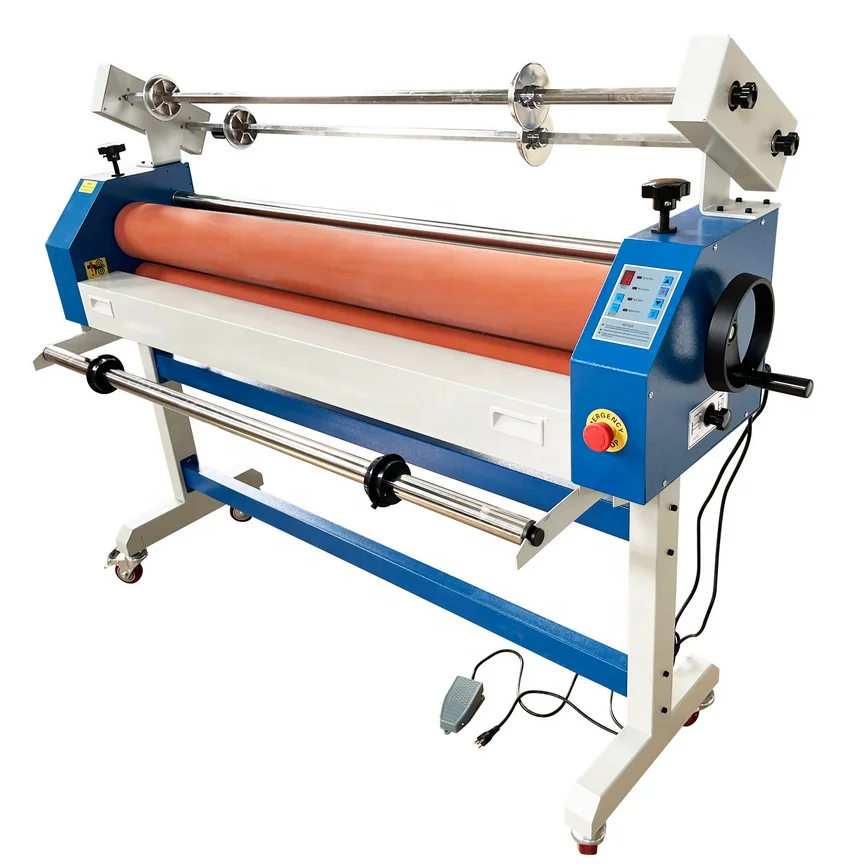 EC-1600 Semi automatic self peeling 1600mm cold laminating laminator machine with factory price cold press laminate machine