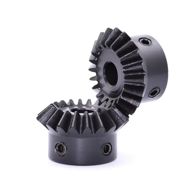 3-mode bevel gear with keyway 90 degree bevel gear Carbon steel 1-to-1 bevel gear with hard tooth surface
