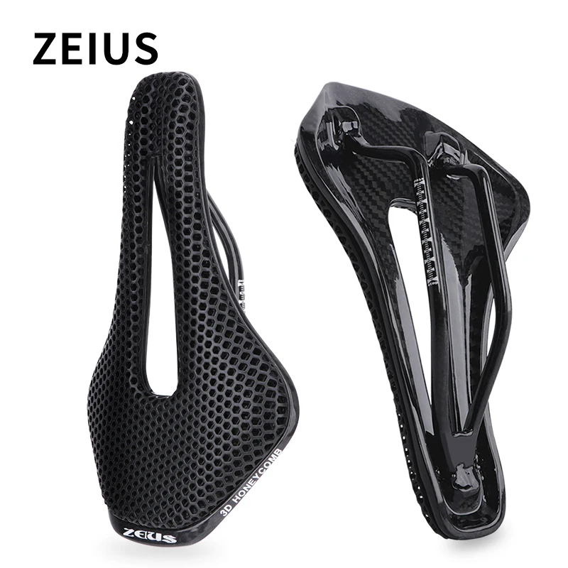 3D Printed Bicycle Saddle Full Carbon Hollow Comfortable Liquid Resins Honeycomb Bike Seat MTB Road Triathlon Cycling Race Seat