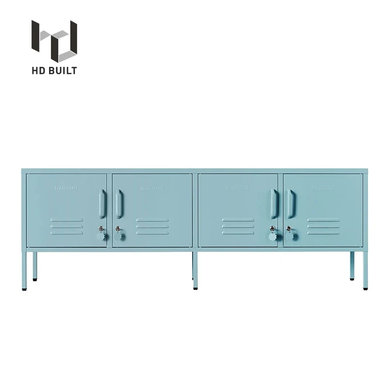 Living room steel cabinet metal TV stand garage cabinets storage metal storage locker modern cabinets