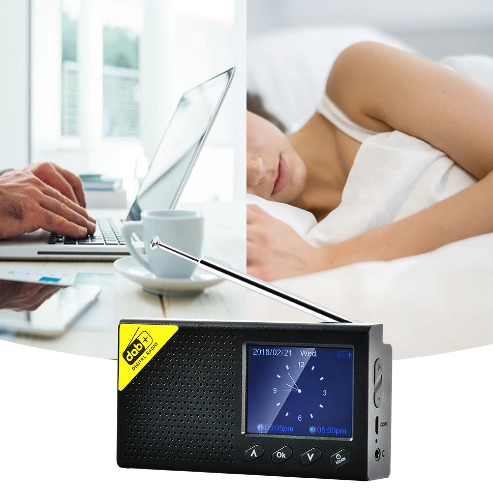 Classical Household Desktop Portable Dab+/FM Radio