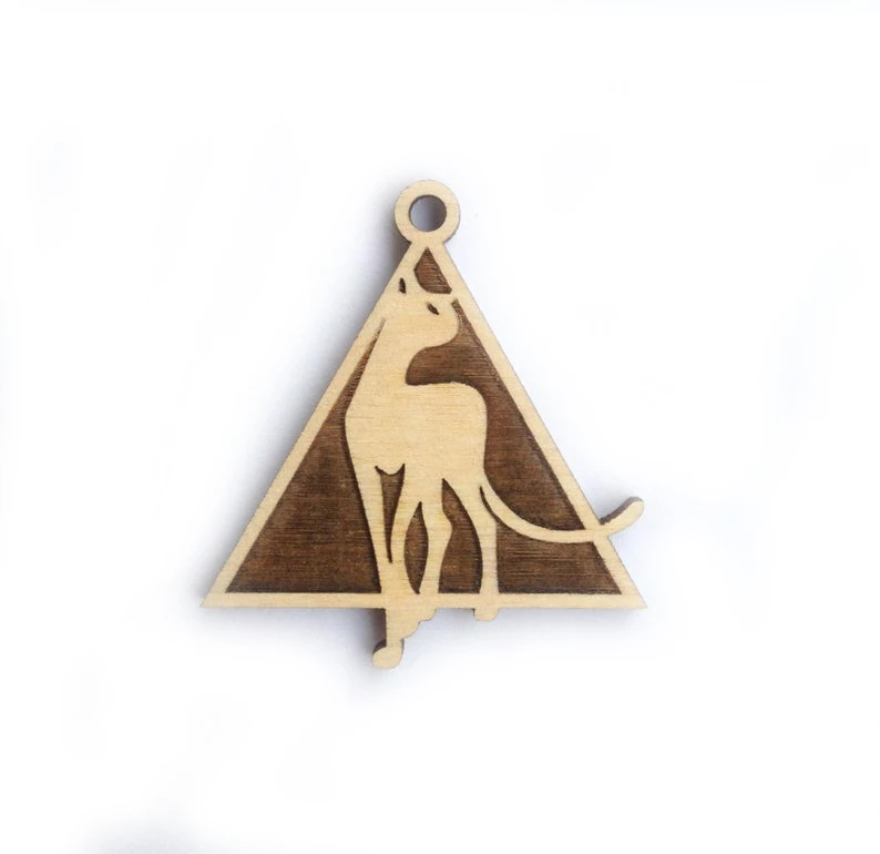 Hot Sale Factory Customize Laser Cut Engraved Animal Wooden Charms Gift Accessories