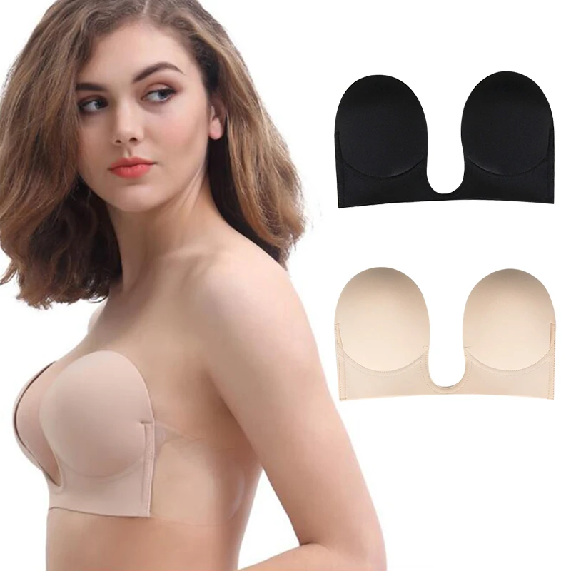 
Super Breathable Underwear Strapless Invisible Silicone Adhesive Bra Woman Bra 