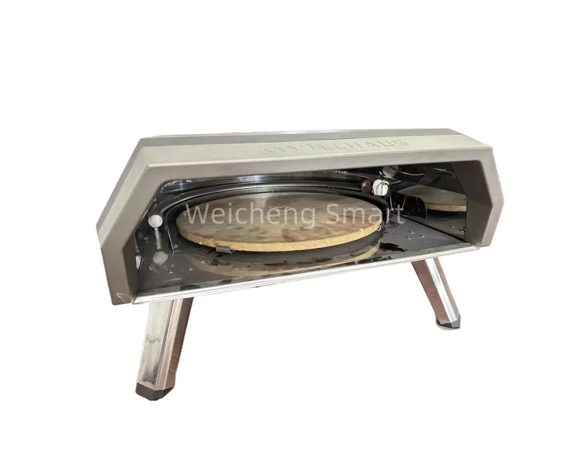 New Fast Cooking Stainless Steel Outdoor Portable Pizza Oven Rotating Gas Pizza Oven for Garden for BBQ Grills