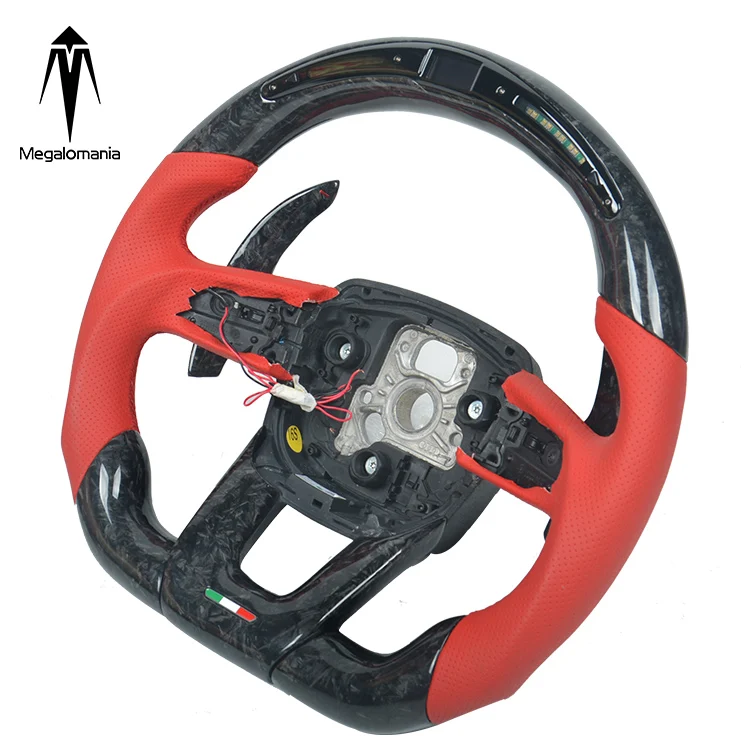 Custom Al-cantar carbon fiber steering wheel For La-mborghini LP550 LP560 LP570 UR-US racing wheel convertible