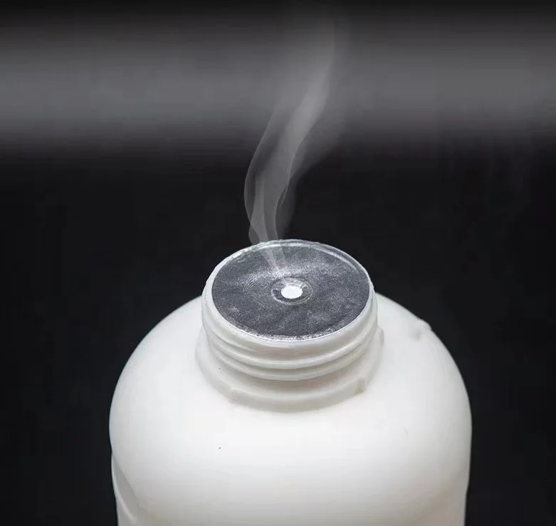 Customize Sizes Chemical Bottle Airflow Aluminum Foil Induction Packaging Vents with E-PTFE Membrane