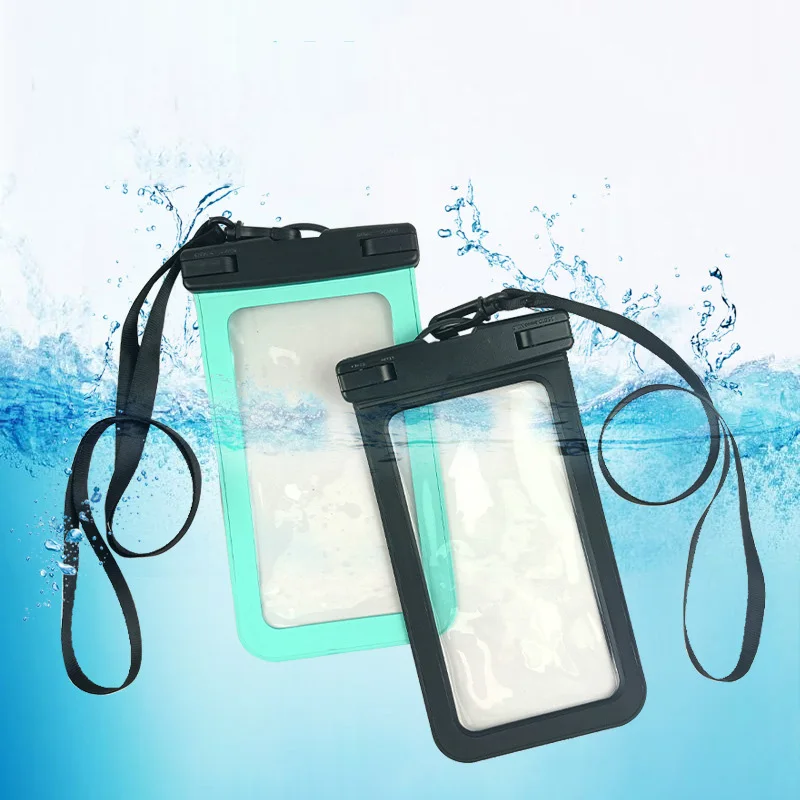 Customized Plastic Phone Waterproof Bag Transparent PVC Waterproof Phone Case Outdoor Swimming Waterproof Bag For Mobile Phone