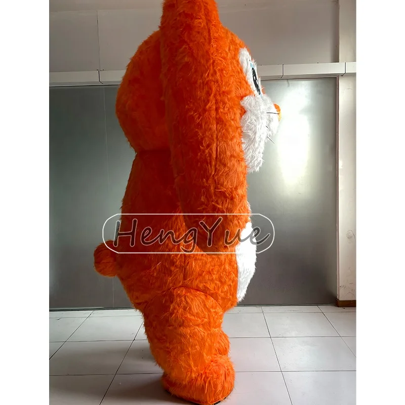 Hengyue Easter Bunny Inflatable Rabbit Mascot Costume For Adult Inflatable Rabbits Cosplay Kits Animal Mascot Carnival Costumes