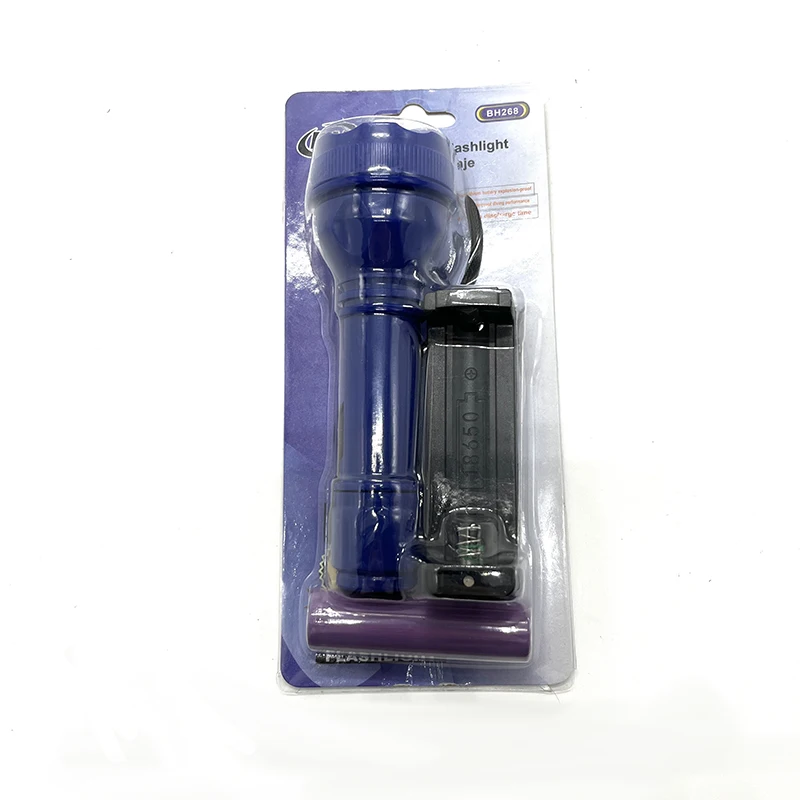 Torch Beautiful Push Switch Cell Lamp Rechargeable Battery Flashlight Hanging