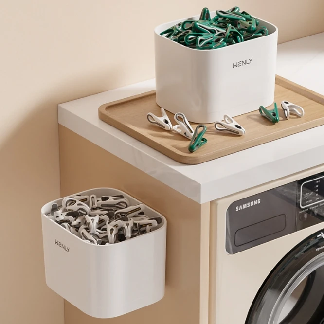 Laundry Clothes pin Clothes Pegs Plastic Clothespins Mini ClothesLine Rope Clips Socks Clip