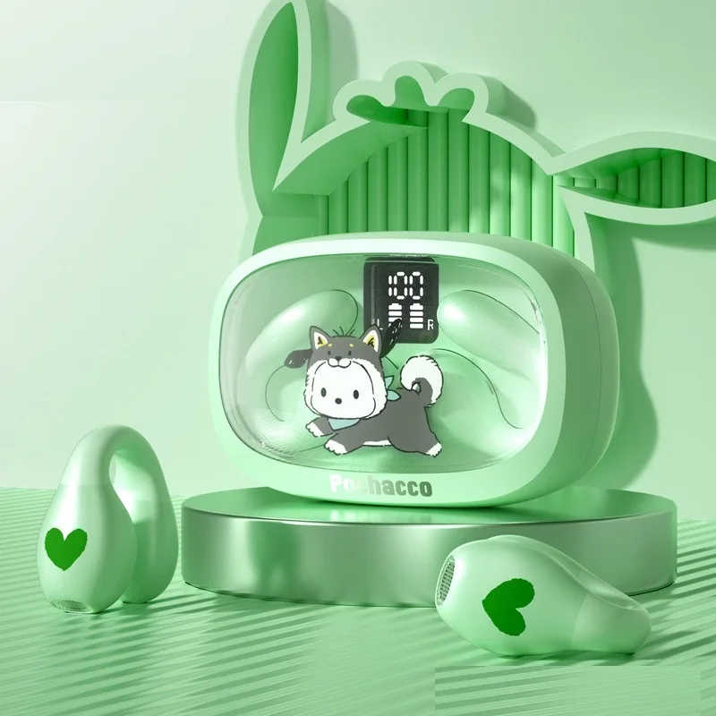 Sanrioed Melodi Bluetooth Headphones Sanrioes Cute Wireless Headset Cinnamorolls Sport Reduction Touch Control Game Earphone