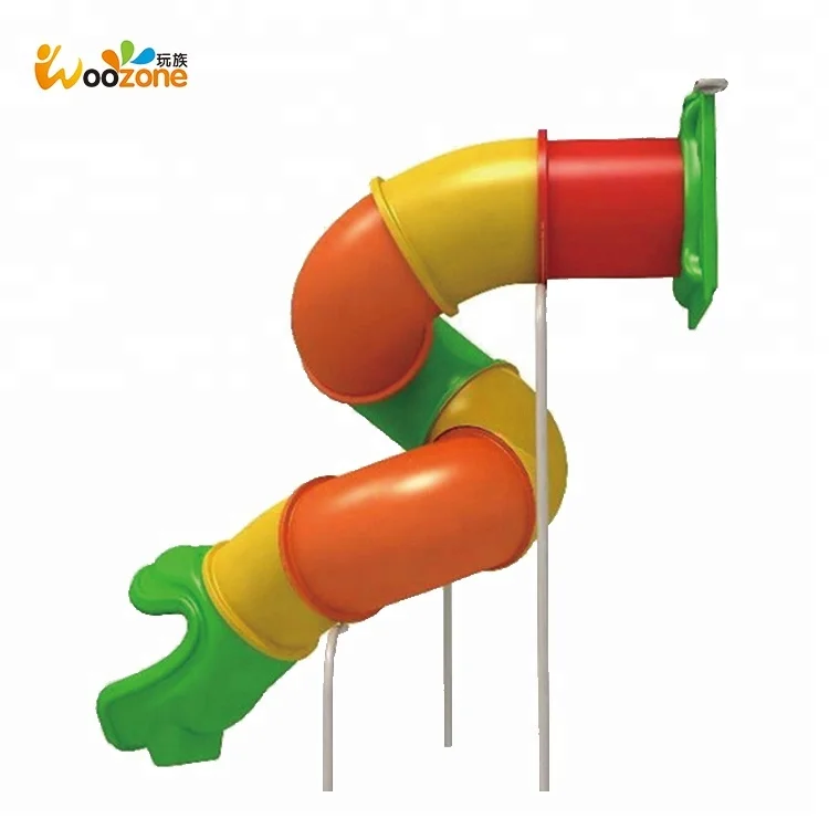 Manufacturer Wholesale large equipment kid slides outdoor playground plastic tube slide play set