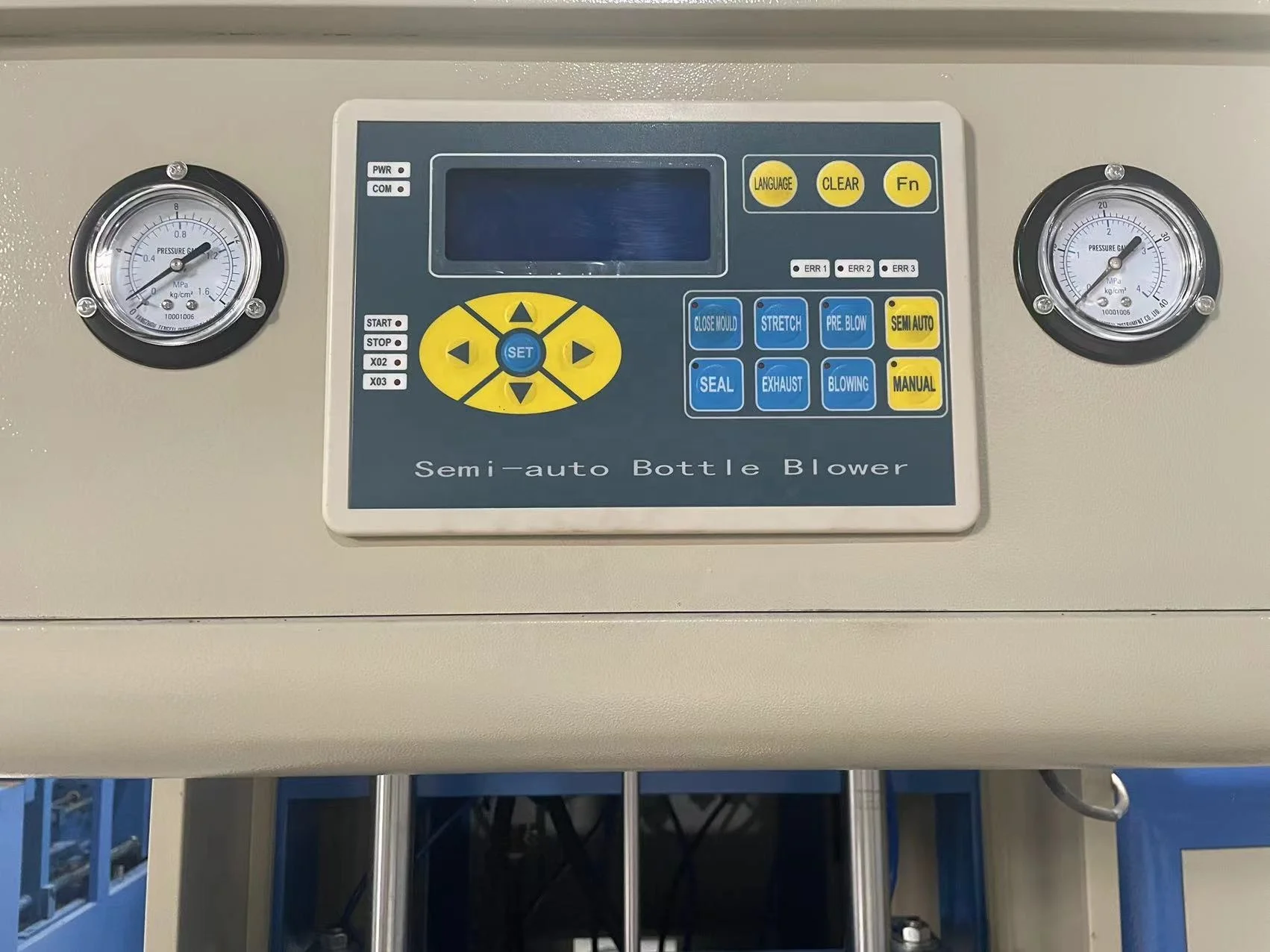 Semi-automatic PET Linear 5liter bottle blowing machine small bottle pet device blowing machine mg 880 blowing machine