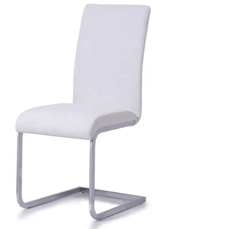 Factory wholesale custom dining table PU artificial leather bow dining chair