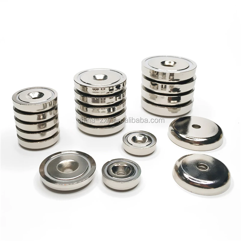 NdFeB Neodymium Pot Magnet with countersunk hole/pot magnet countersunk
