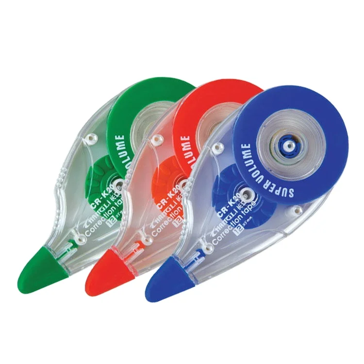 New Customized stationery  eco  friendly   plastic transparent good price   pet 10M correction tape for school office kids