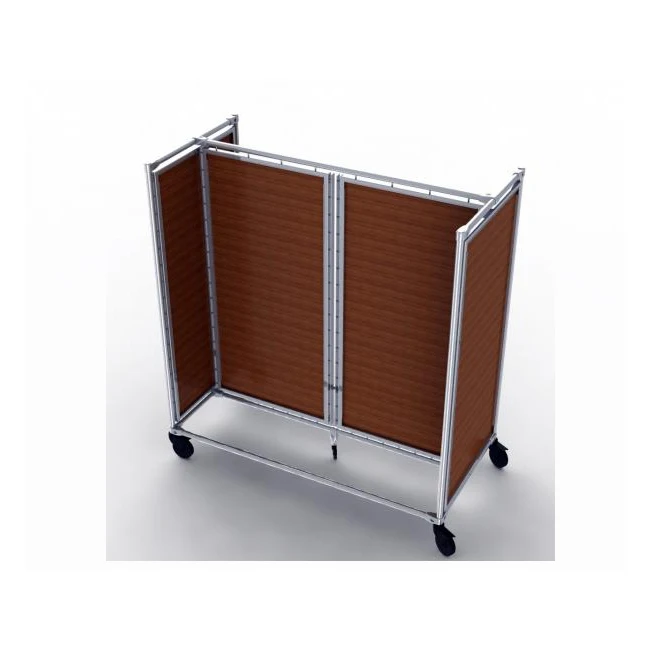 
Slatwall display rack clothes display shelves double side display unit for bags shop in store equipment 
