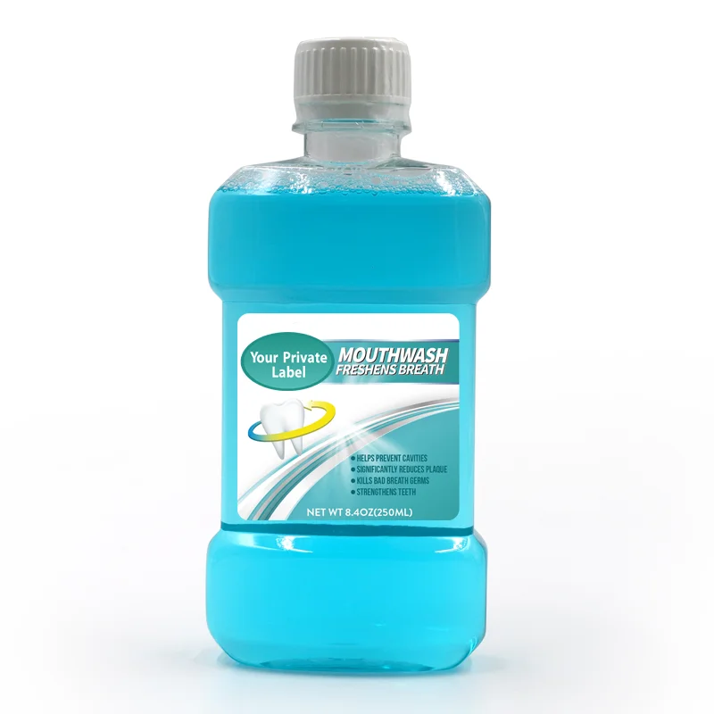 Fresh Breath Mouthwash Gentle Mint Alcohol Free Dye Free Helps Soothe Entire Mouth Fights Bad Breath