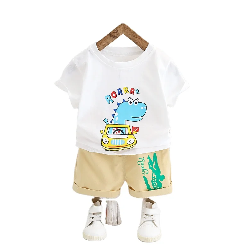 
Baby Boy Clothing Sets Summer Casual Kids Boy Clothes Two Piece Outfits Shorts and T shirt  (1600077567047)