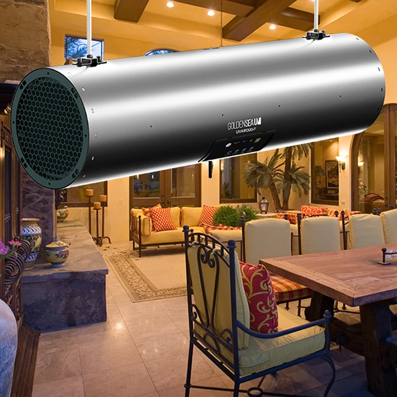 GOLDENSEAUV 500W 706CMF Industrial Air Cleaner Kill 99.9% Virus Uvc Light  Air Purifier