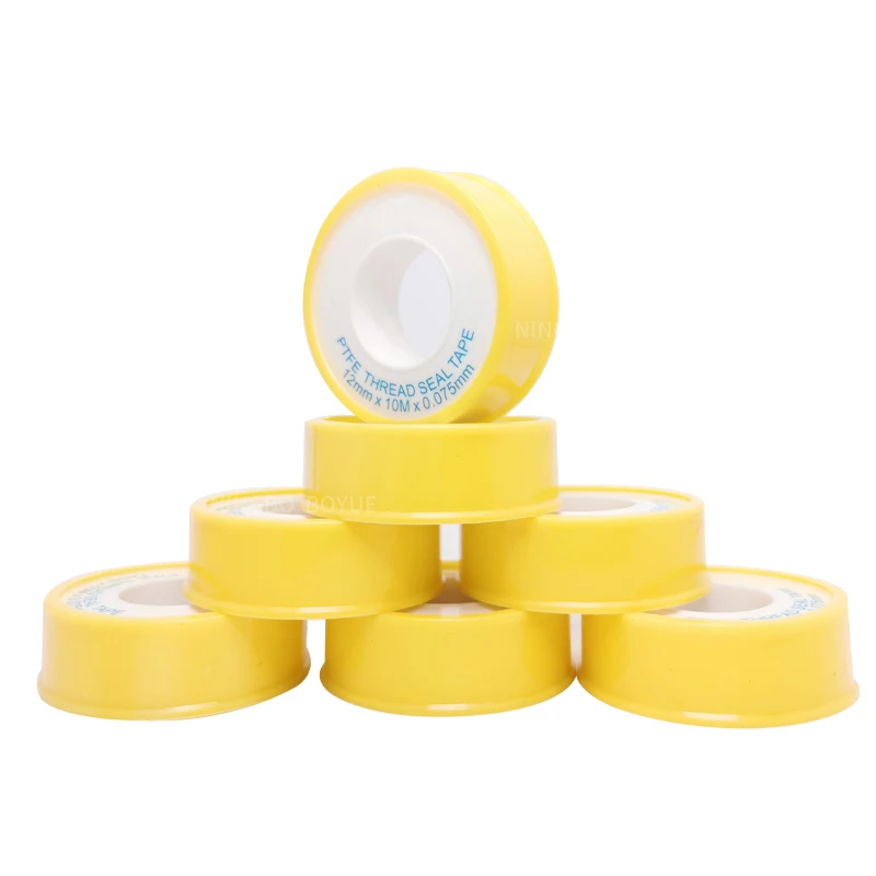 High quality 12mm PTFE pipe thread sealing tape for plumbing tools and equipment Factory supply ptfe thread seal tape