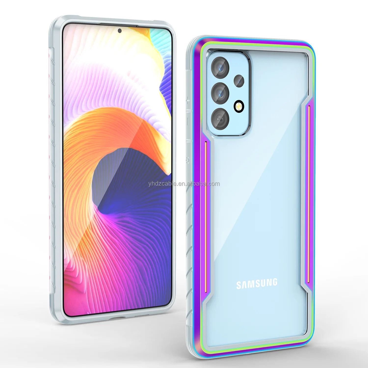 Suitable for Samsung a53 mobile phone shell A73/A33 metal four-corner airbag anti-fall protective case