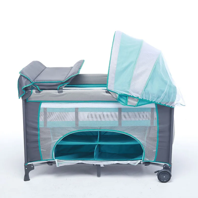 Baby Crib Bedding set Baby Cot Crib with Cover and Nursery center