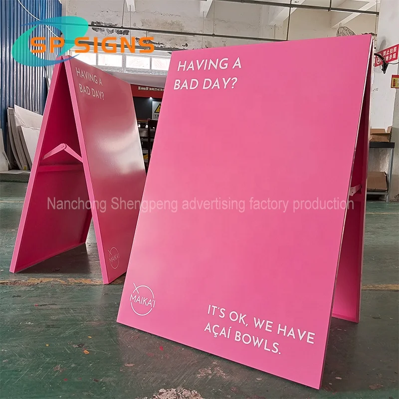 SP factory Custom портативный складной A-Frame стоячий без парковки скользкий Дорожная безопасность влажный пол предупреждающая доска предупреждающие знаки опасности