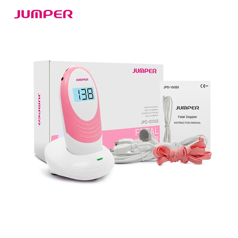 Jumper medical factory supply popular homeuse fetal doppler Angelsounds fetal doppler
